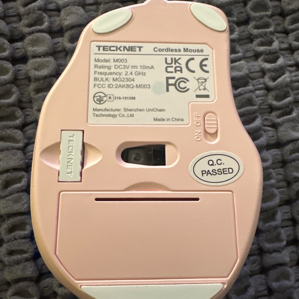Tecknet Cordless Mouse Model M003 Pink - Picture 9 of 13